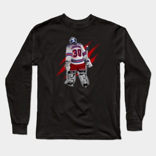 Henrik Lundqvist Skates #30 Claw Long Sleeve T-Shirt